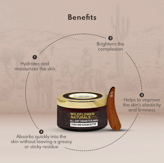 All-Day Cream for Men with Oudh and Kokum Butter 50g