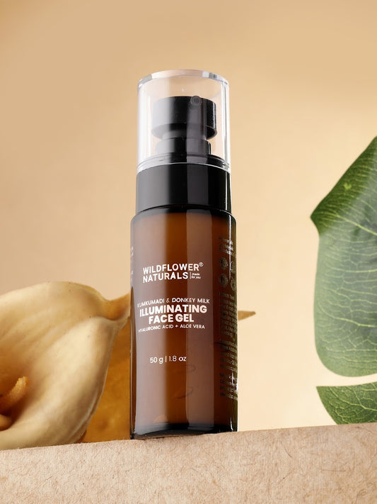 Kumkumadi & Donkey Milk Illuminating Face Gel with hyaluronic acid + Aloe vera 50ml