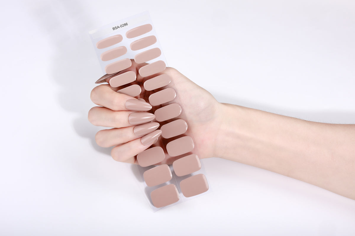 UV-FREE Gel Nail Stickers – Havana | 22 Strips