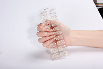 UV-FREE Gel Nail Stickers – Santorini | 22 Strips