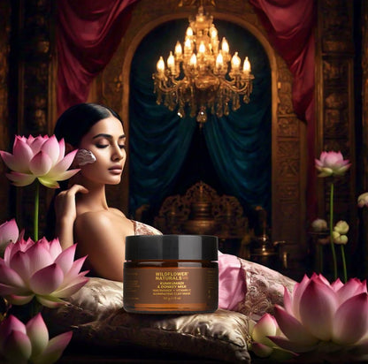 Kumkumadi & Donkey Illuminating Clay Mask with Niacinamide + Vitamin C