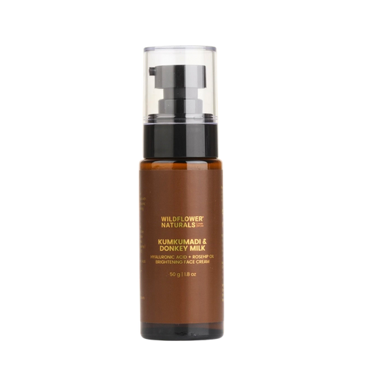 Kumkumadi & Donkey Milk Brightening Face Cream with Hyaluronic acid + Rosehip oil