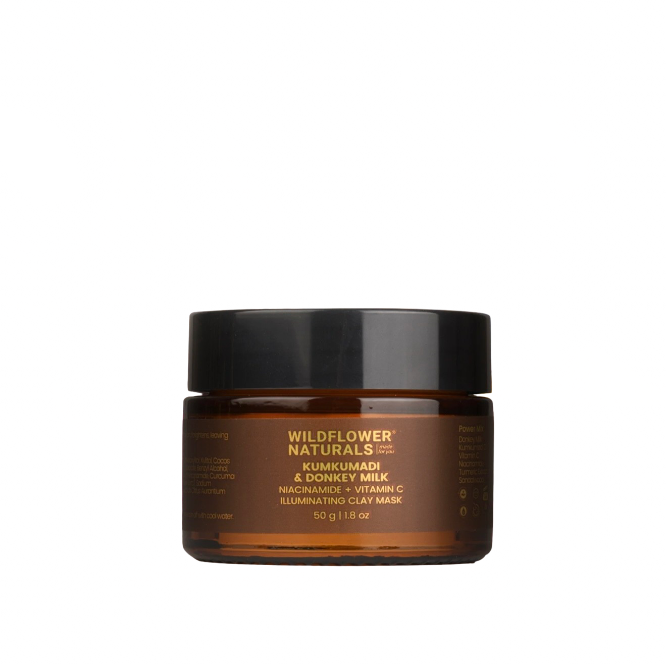Kumkumadi & Donkey Illuminating Clay Mask with Niacinamide + Vitamin C