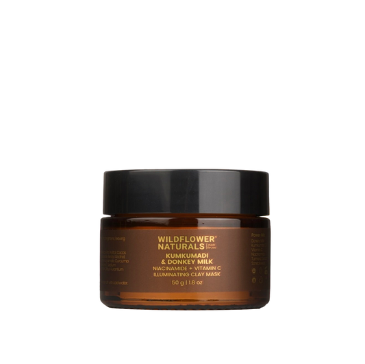 Kumkumadi & Donkey Illuminating Clay Mask with Niacinamide + Vitamin C