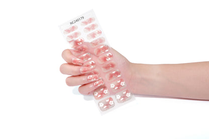 UV-Required Gel Nail Stickers – Primaverii | 20 Strips