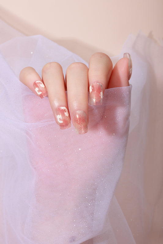 UV-Required Gel Nail Stickers – Primaverii | 20 Strips