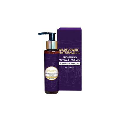 Brightening Face Wash for Men with Activated Charcoal