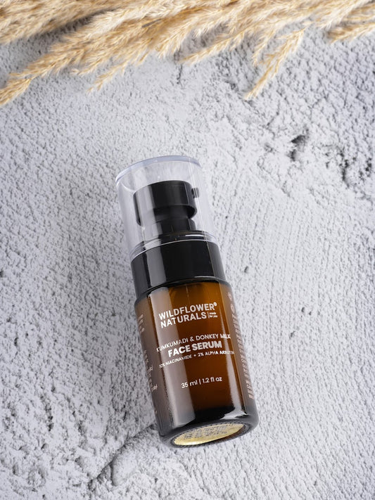 Kumkumadi & Donkey Milk Face Serum with 10% Niacin + 2% Alpha Arbutin 35ml