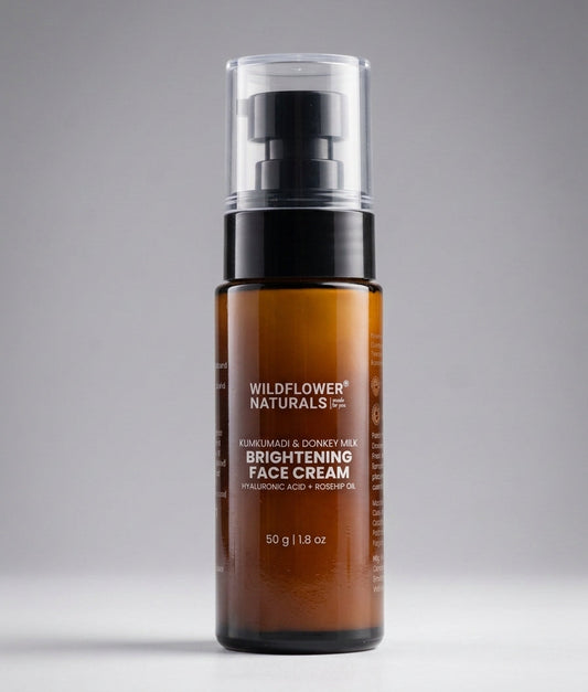 Kumkumadi & Donkey Milk Brightening Face Cream with Hyaluronic acid + Rosehip oil 50g