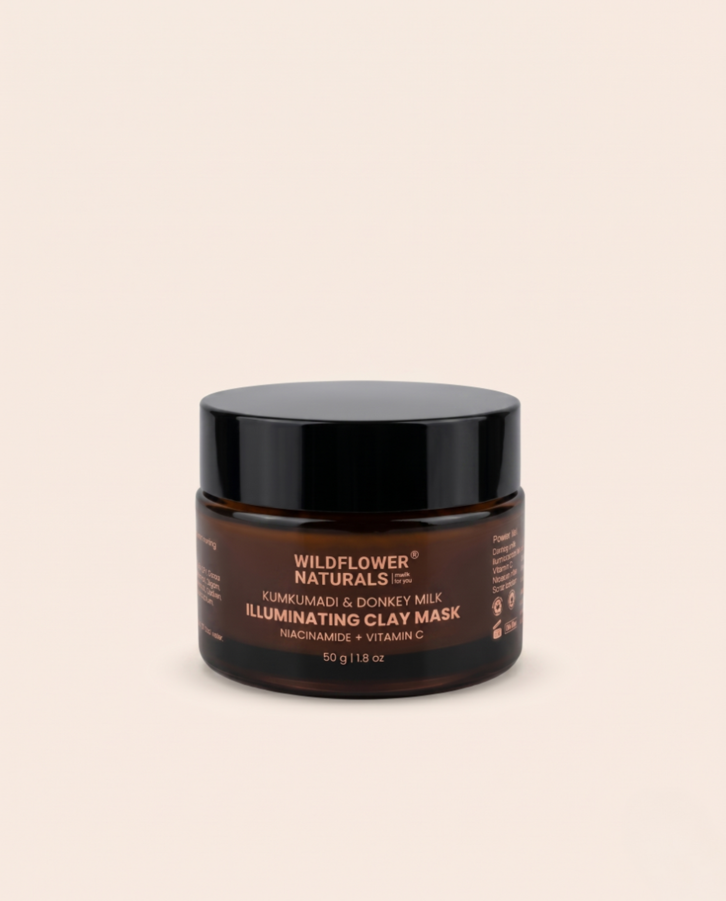 Kumkumadi & Donkey Illuminating Clay Mask with Niacinamide + Vitamin C 50g
