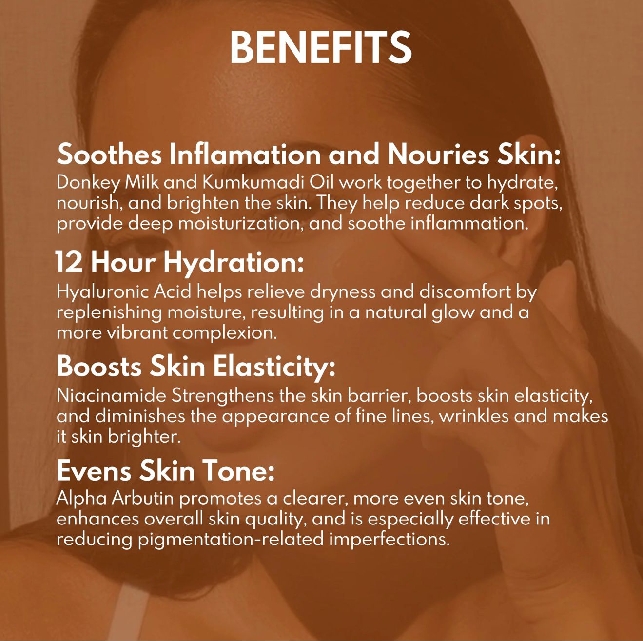 Kumkumadi & Donkey Milk Face Serum with 10% Niacin + 2% Alpha Arbutin