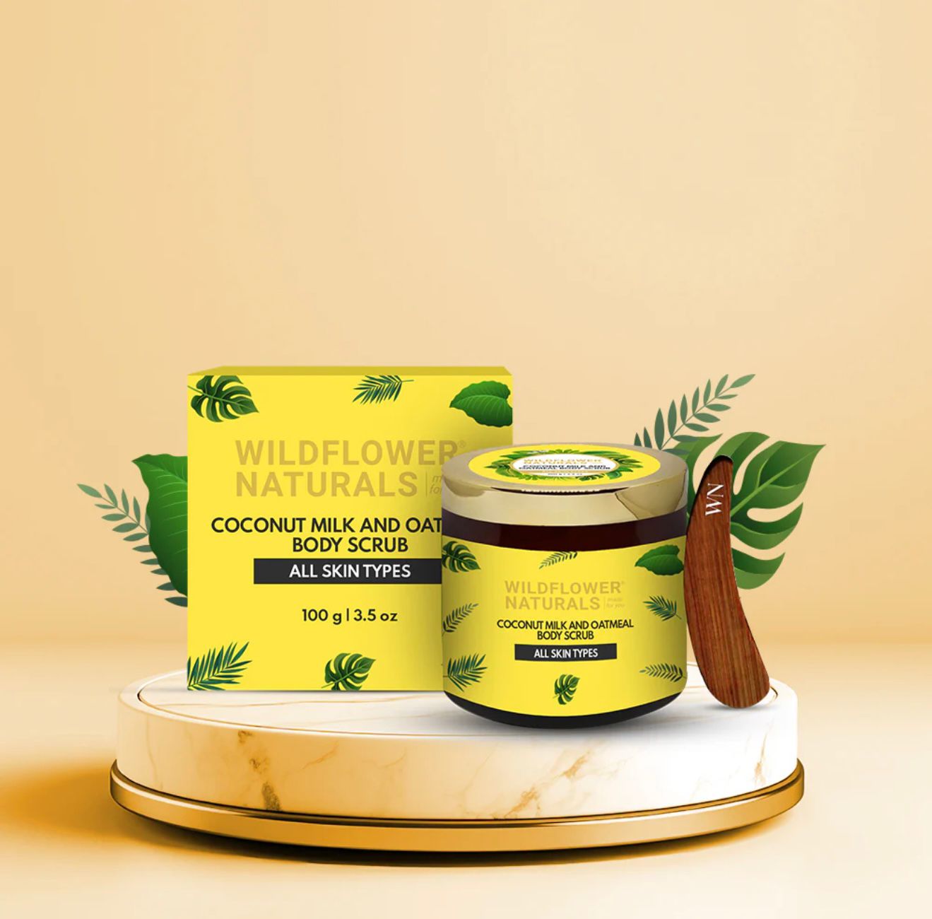 Coconut Milk and Oatmeal Body Scrub Normal to Dry Skin 100g