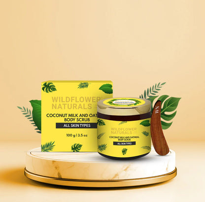 Coconut Milk and Oatmeal Body Scrub Normal to Dry Skin 100g