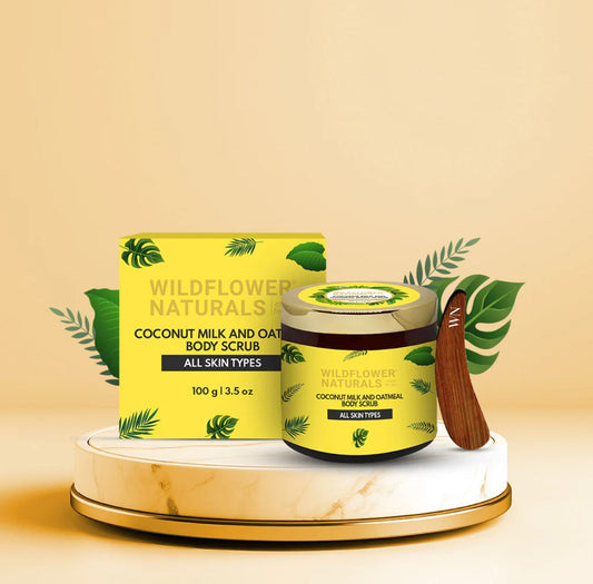 Coconut Milk and Oatmeal Body Scrub Normal to Dry Skin 100g