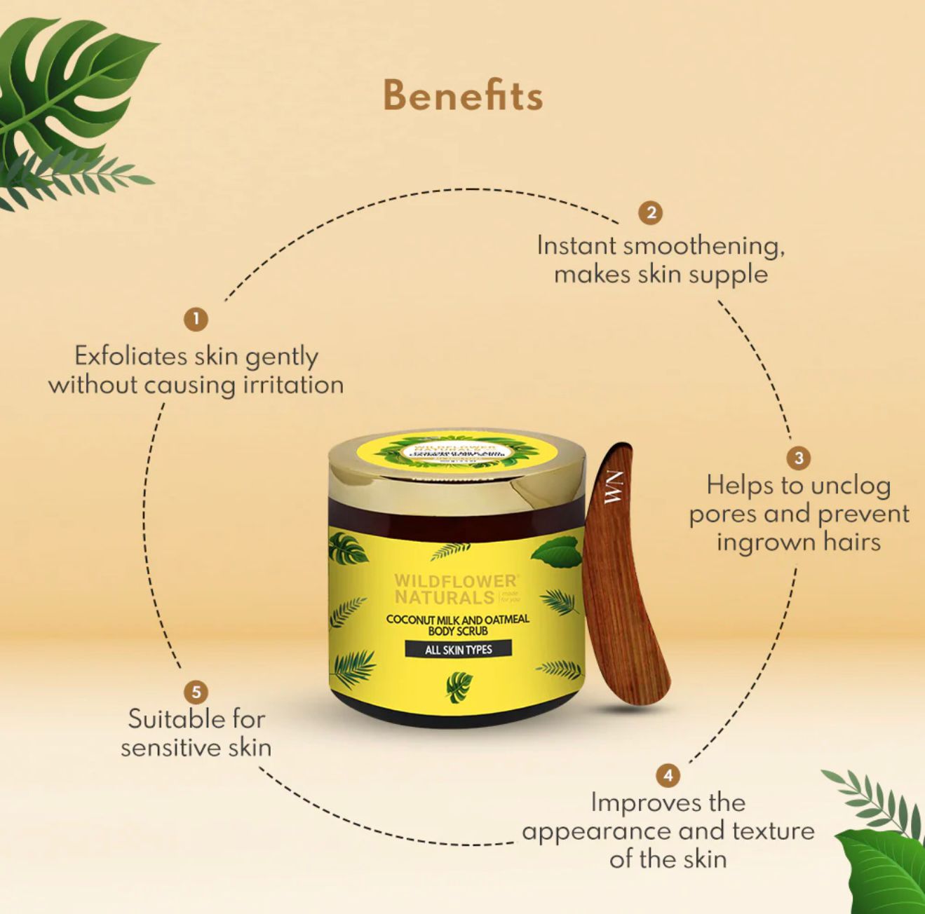 Coconut Milk and Oatmeal Body Scrub Normal to Dry Skin