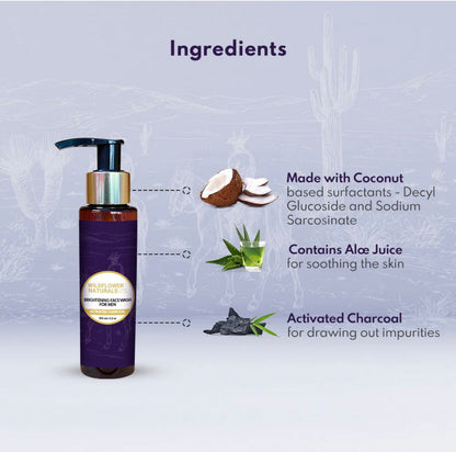 Brightening Face Wash for Men with Activated Charcoal