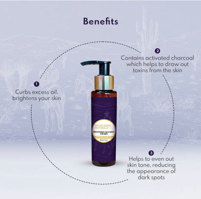 Brightening Face Wash for Men with Activated Charcoal