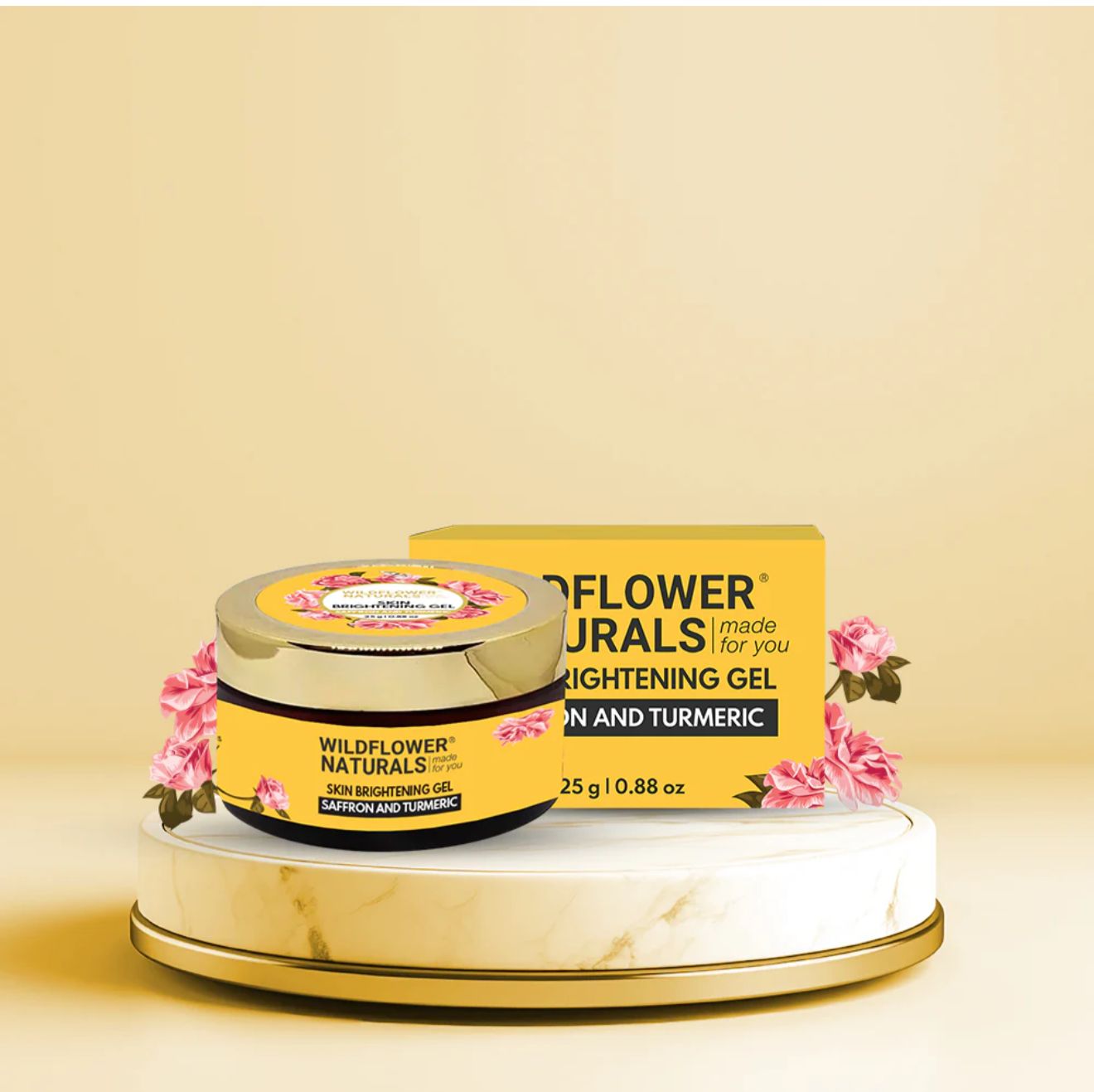 Skin Brightening Gel with Saffron and Turmeric 25g