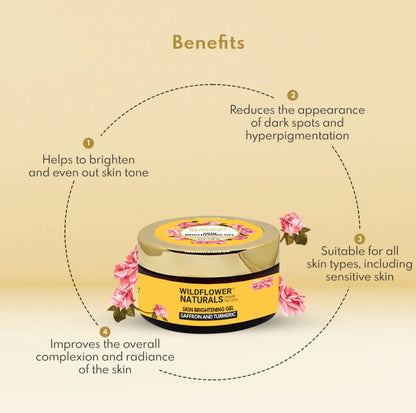 Skin Brightening Gel with Saffron and Turmeric