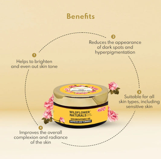 Skin Brightening Gel with Saffron and Turmeric